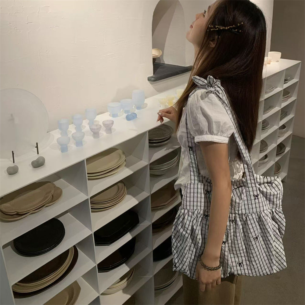 パターンプリントトートバッグ