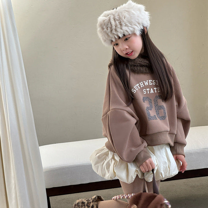 【90-150】フロントプリントトレーナー