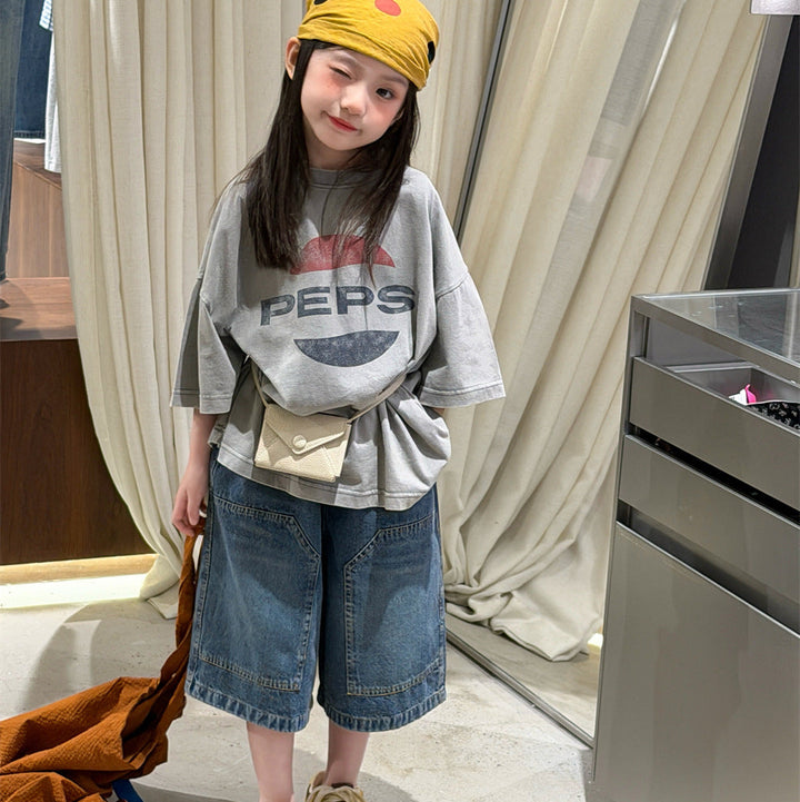 【90-150】フロントデザインTシャツ