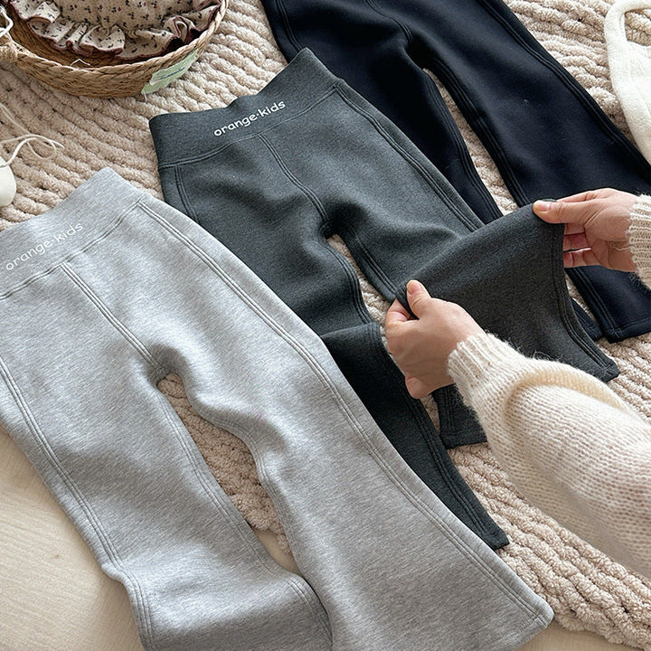 【100-150】あったかフレアロングパンツ