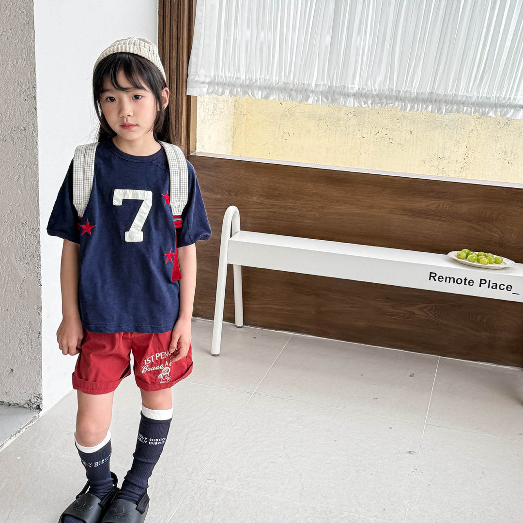 【80-130】スター＆７Tシャツ