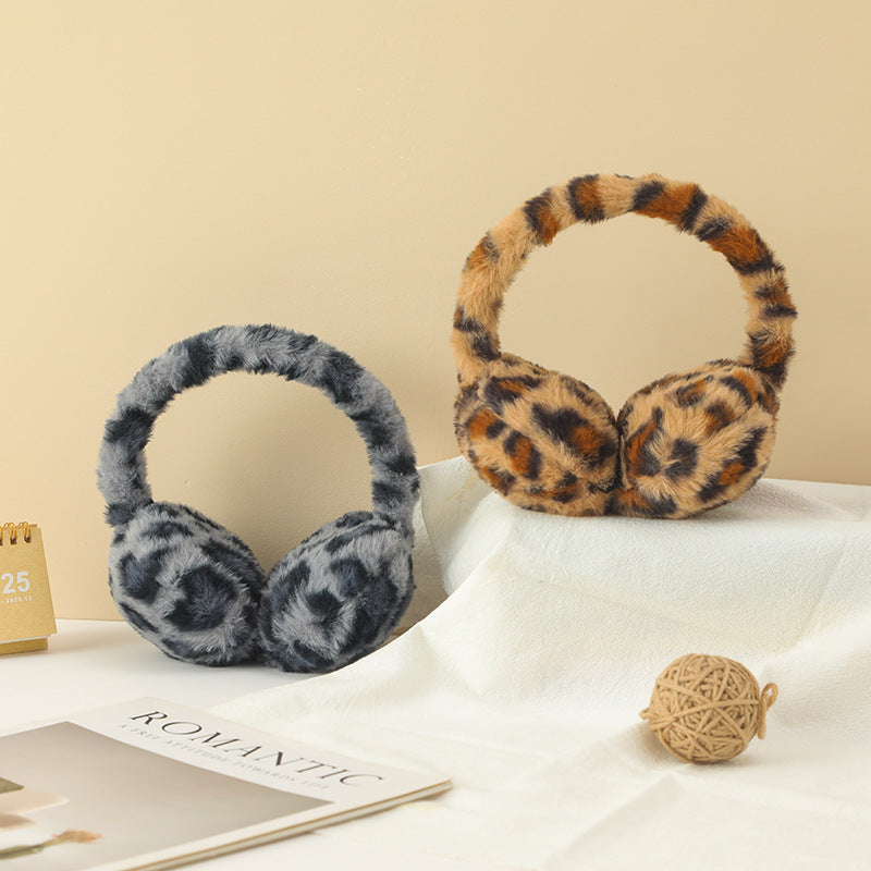 レオパード柄イヤーマフ