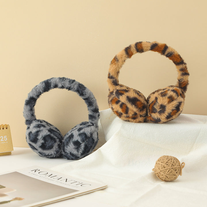 レオパード柄イヤーマフ