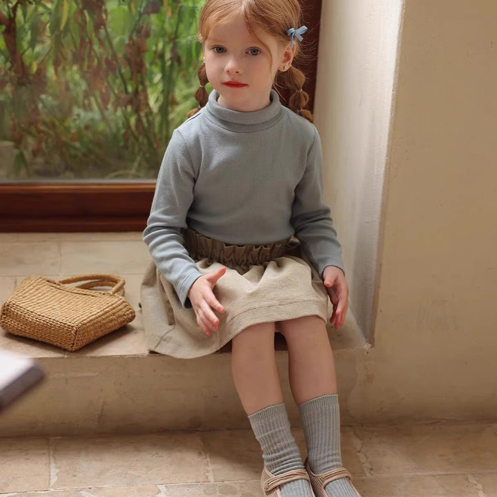 【110-150】ウエストギャザーコーデュロイスカート