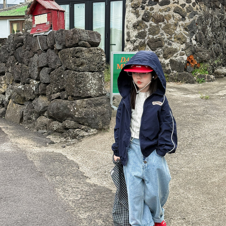 【80-130】ワンポイントウィンドブレーカー
