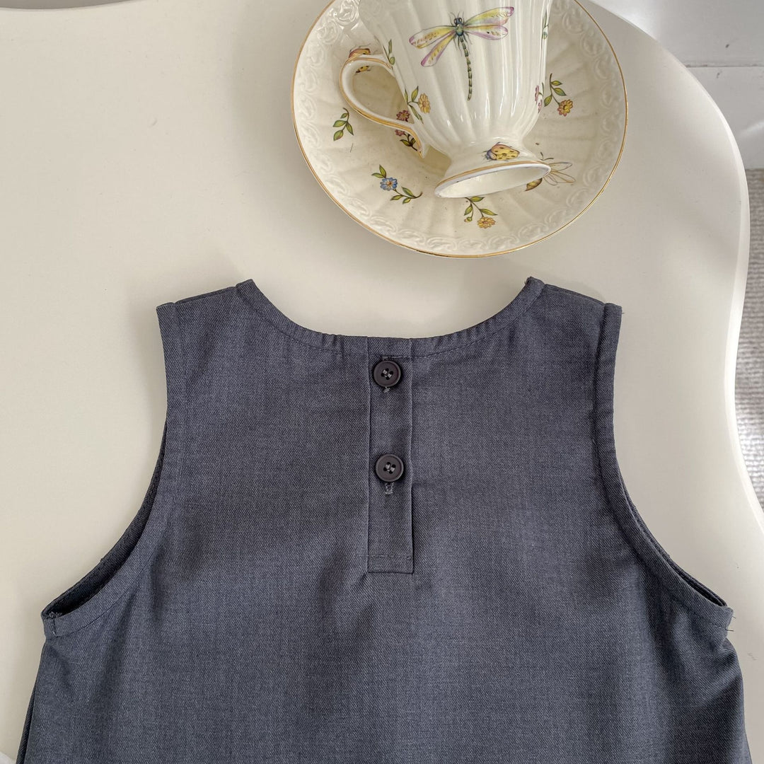 【73-120】フロントリボンデザイン切替ワンピース