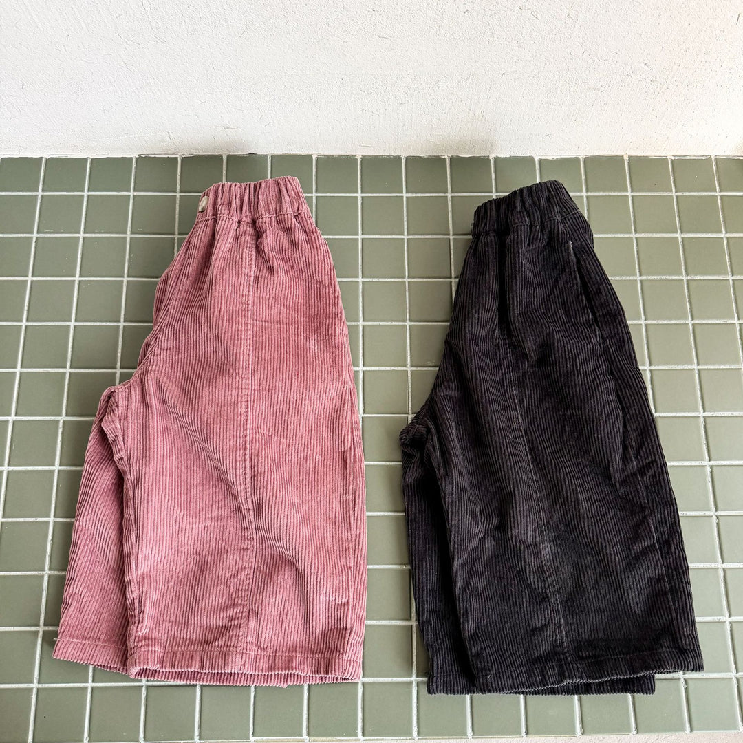 【80-150】コーデュロイワイドパンツ