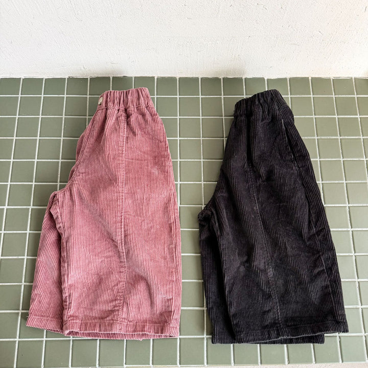 【80-150】コーデュロイワイドパンツ