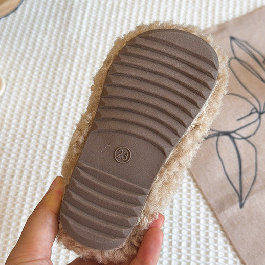 【13.5-21.0】ふわもこショートブーツ