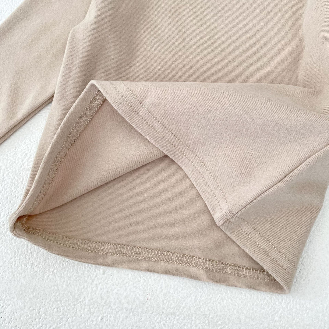 【73-100】モックネックシンプルトップス