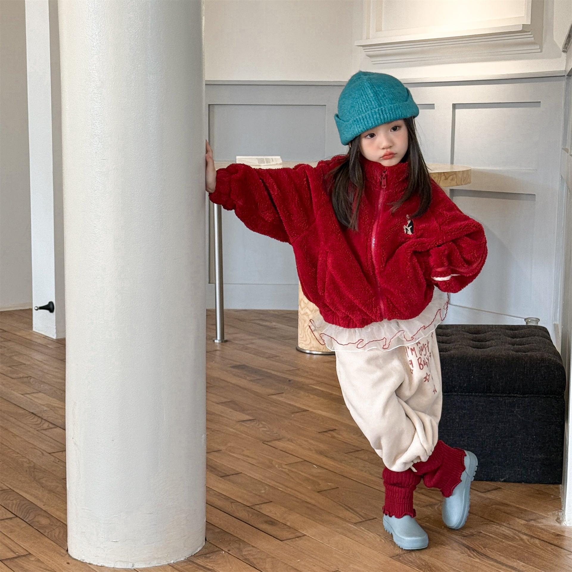 80-130】サイドラインフリースジャケット｜ELMO-こども服エルモ