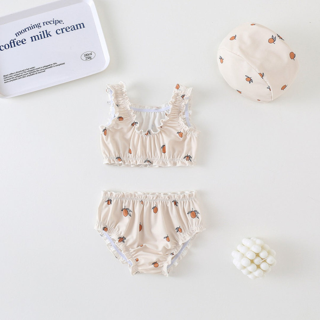 【90-140】シャーリングデザインセパレートスイムウェア