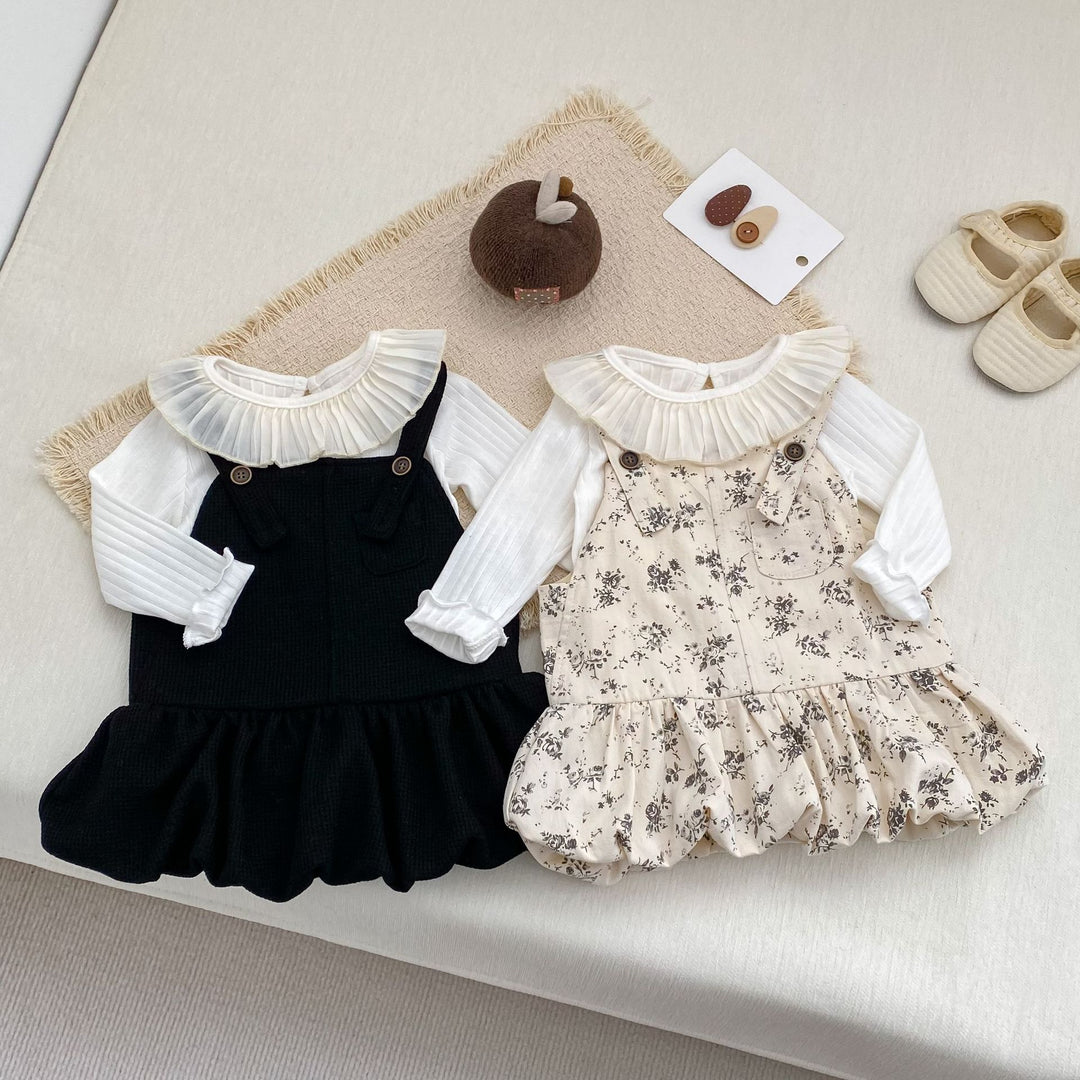 【73-110】裾バルーンサロペットスカート