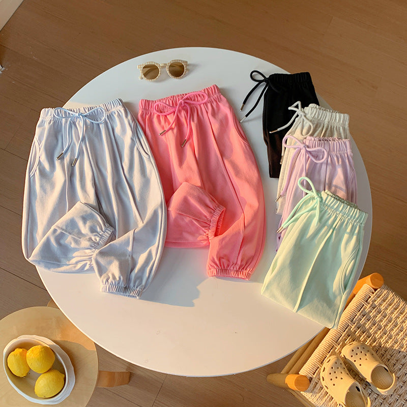 【90-150】ウエストリボンジョガーパンツ