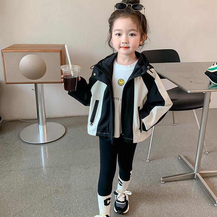 【100-140】バイカラーウィンドブレーカー