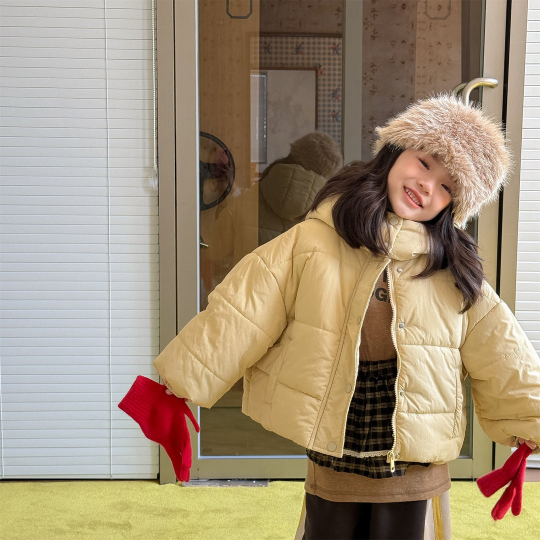 【80-130】フード付き中綿ジャケット