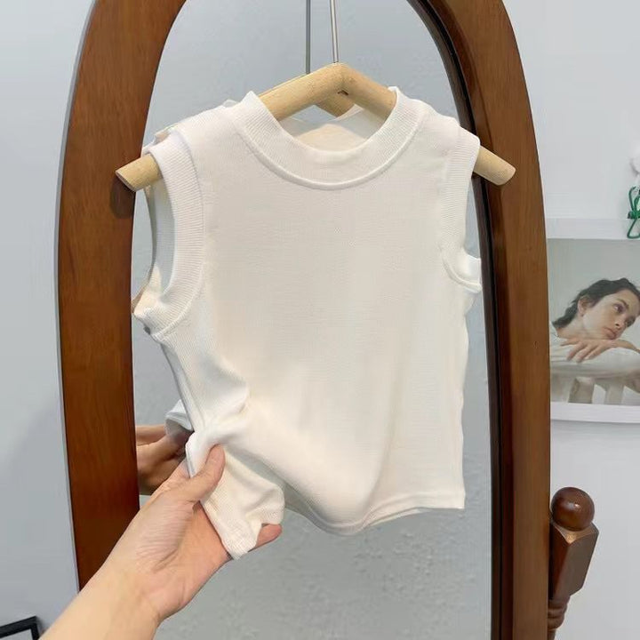 【90-150】シンプルノースリーブトップス