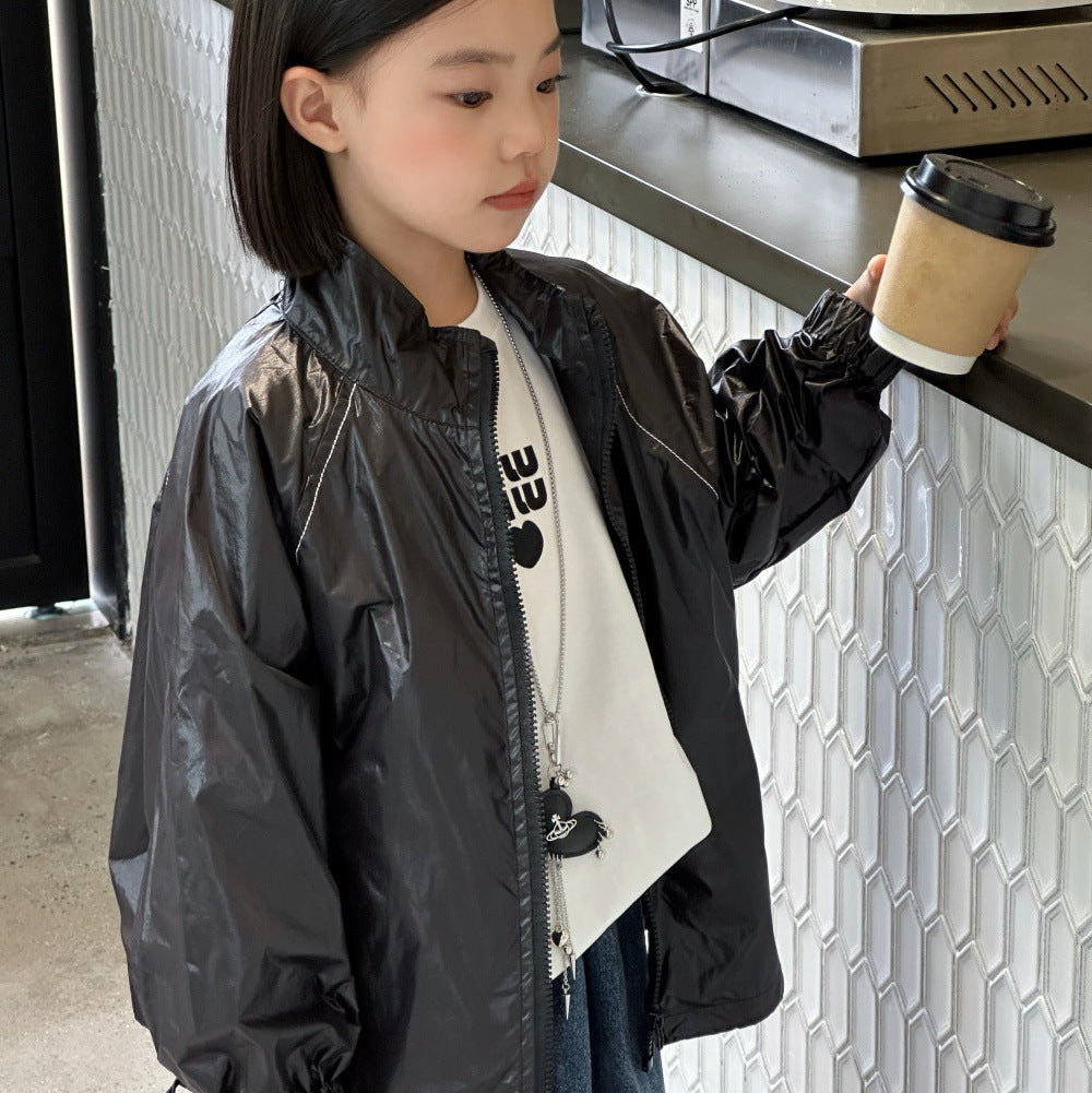 【100-150】フルジップバックロゴアウター