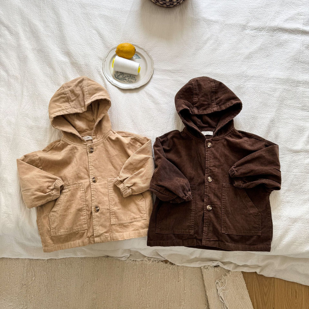 【80-150】コーデュロイフーディージャケット