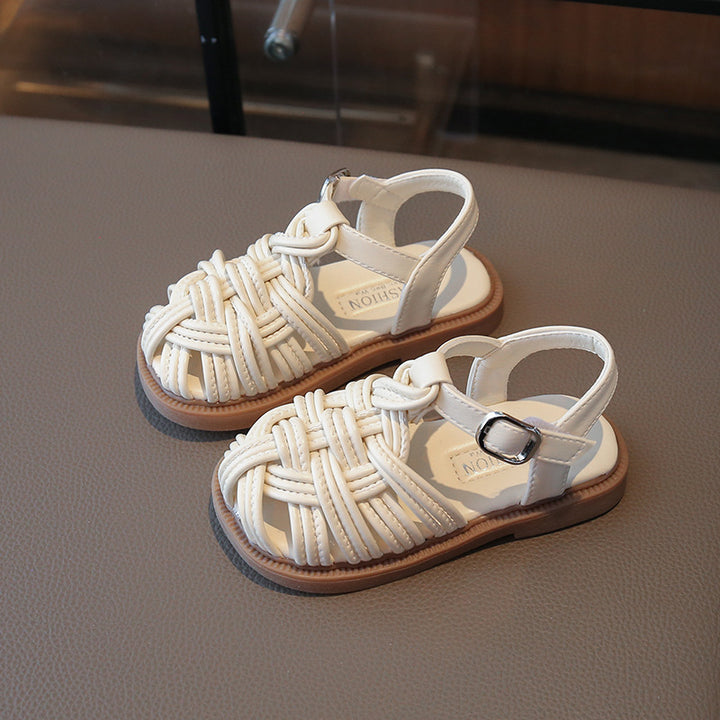 【14.5-20.0】シンプル編み込みサンダル