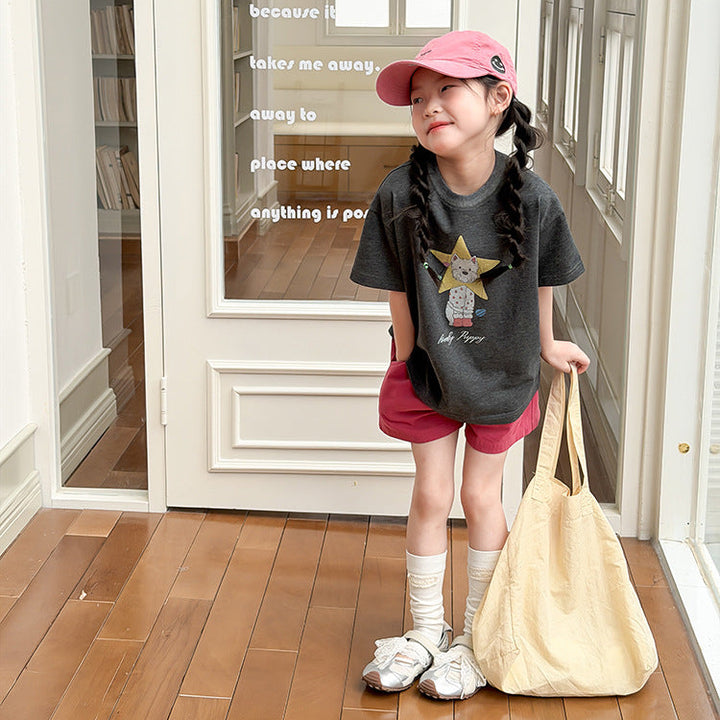 【100-150】アニマルデザインTシャツ