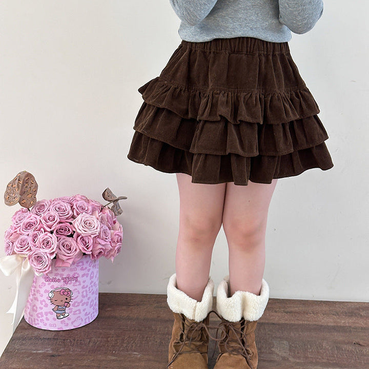 【90-150】ティアードミニスカート