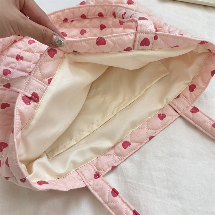 総柄キルティングバッグ