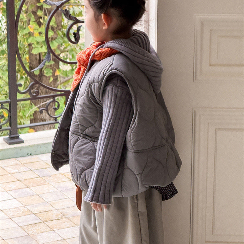 【90-140】キルティングパデッドベスト