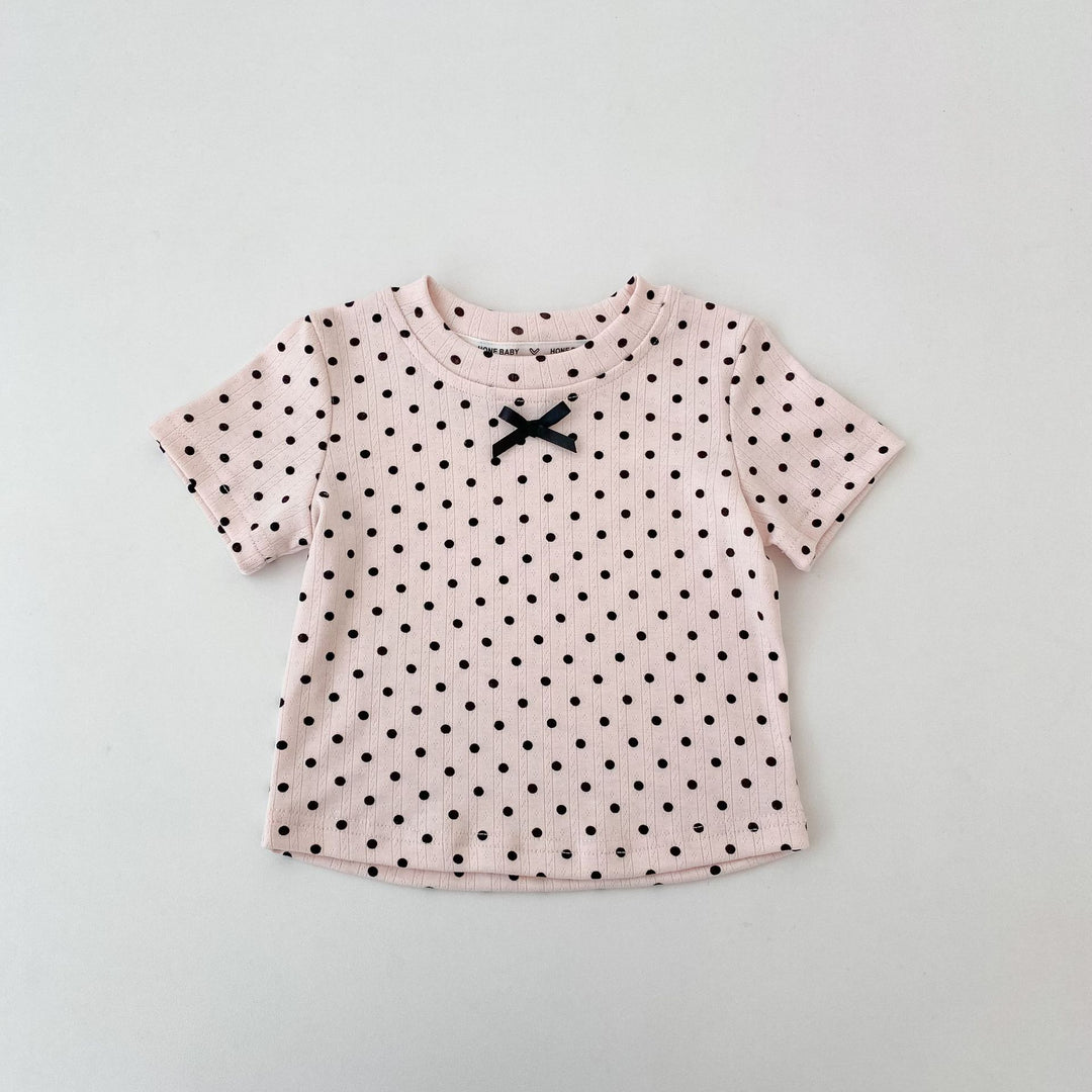 【73-130】フロントリボンTシャツ
