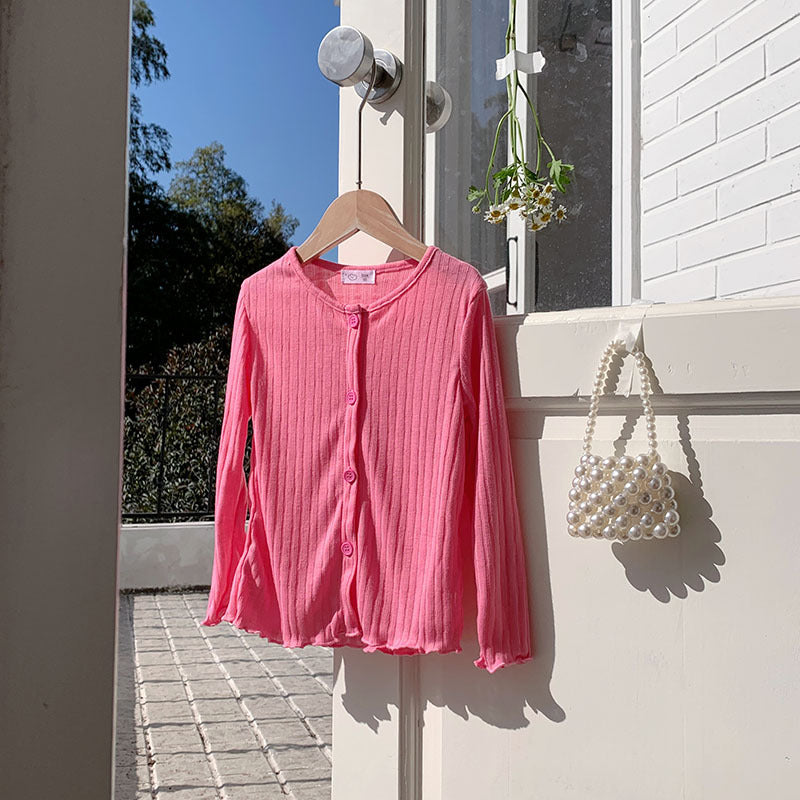 【90-140】リブメロウカーディガン