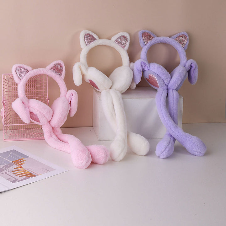 ねこ耳ふわふわイヤーマフ