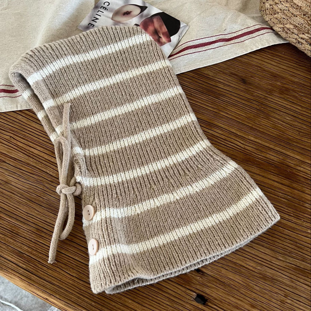 【49-53cm】ボーダー柄バラクラバ