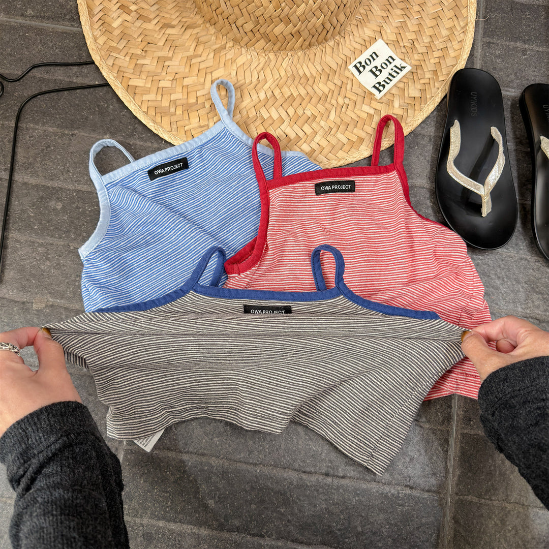 【80-130】細ボーダーキャミソール