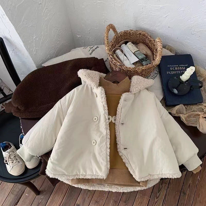 【73-100】フード付き裏ボアジャケット