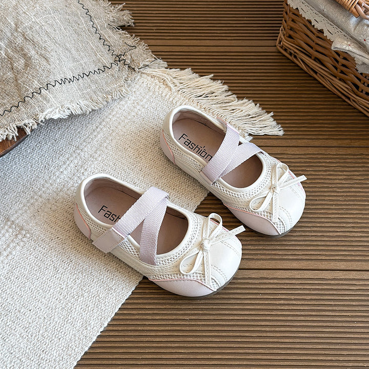 【15.0-22.0】テープデザインバレエシューズ