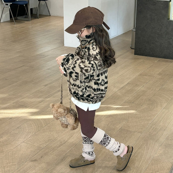 【90-140】パターンプリントボアジャケット