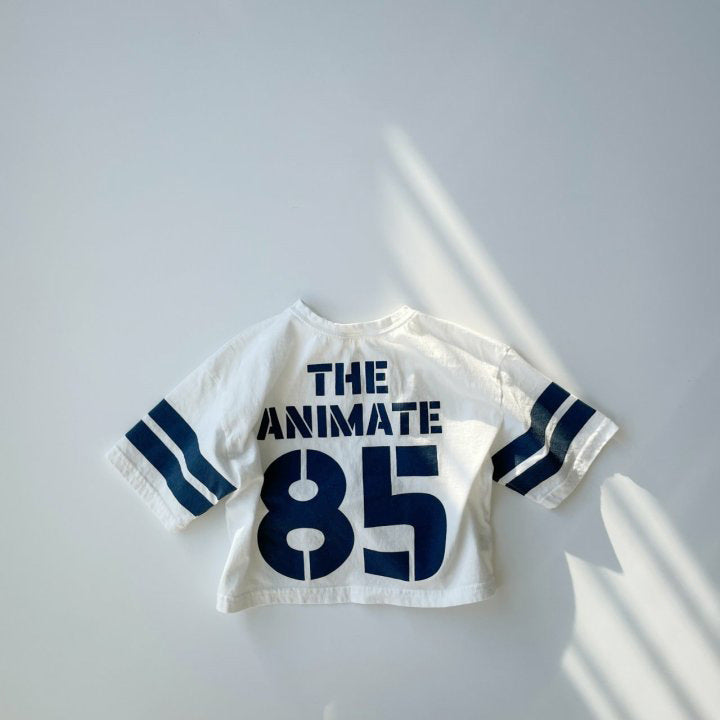 【80-130】フロントプリントカジュアルTシャツ