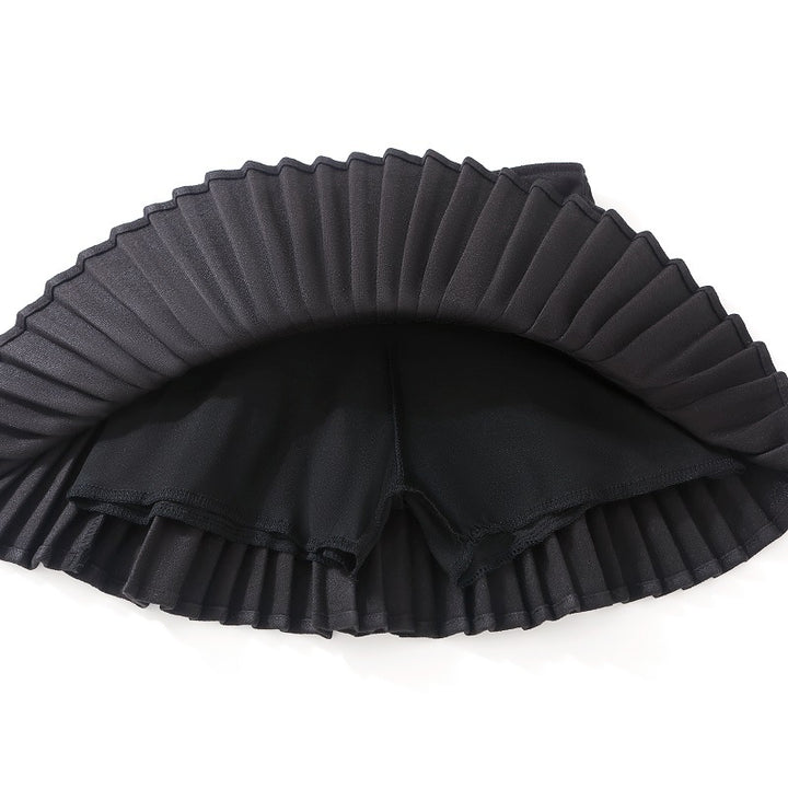 【110-150】リボンモチーフプリーツスカート