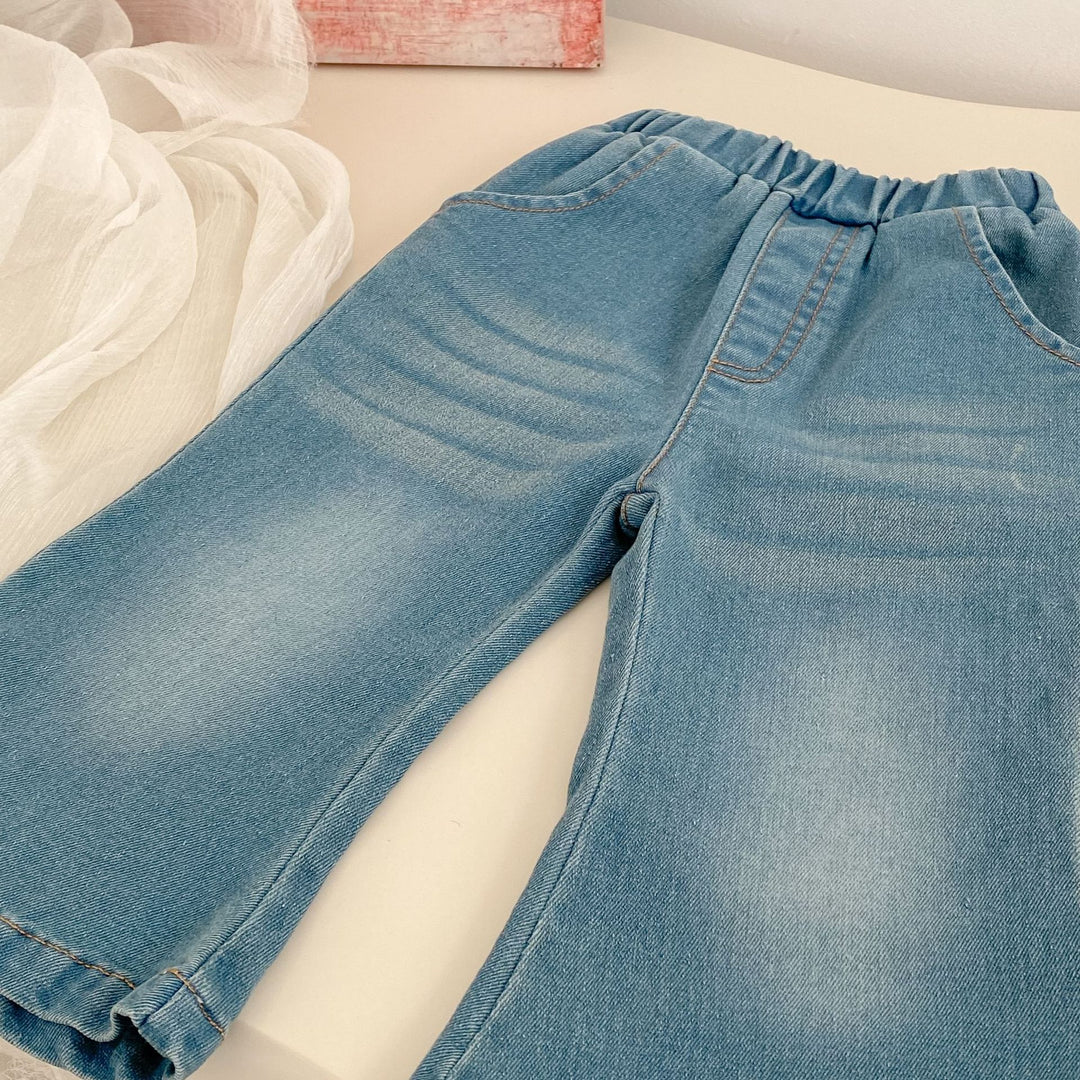 【73-120】フレアデニムパンツ