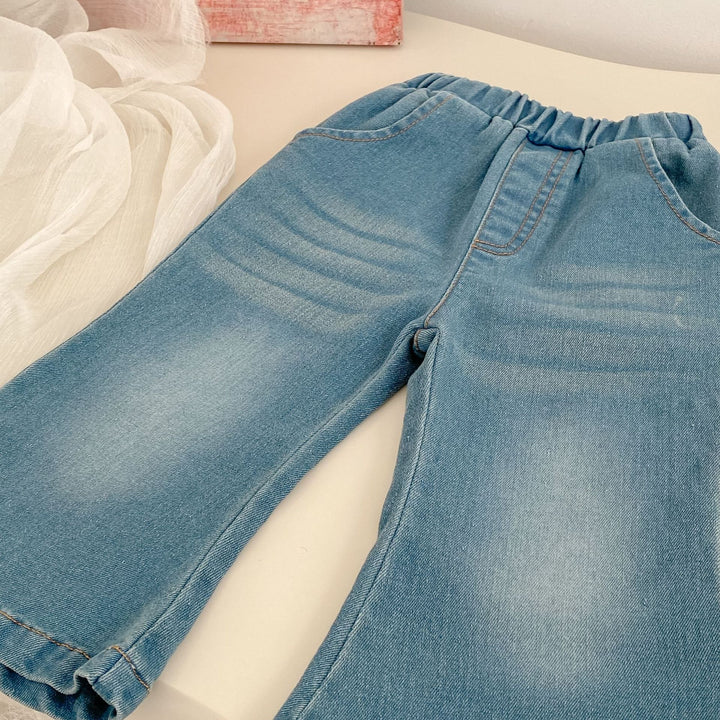 【73-120】フレアデニムパンツ