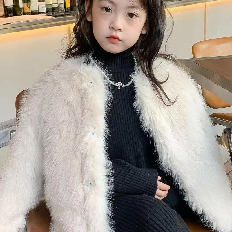 【100-150】フェイクファーコート