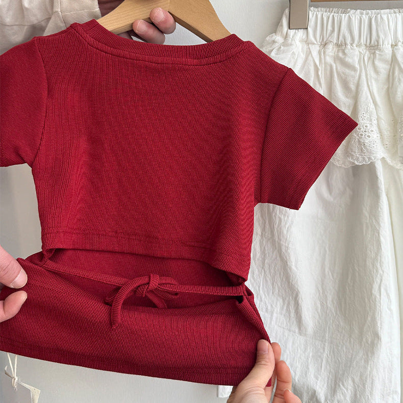 【90-140】バックデザインTシャツ