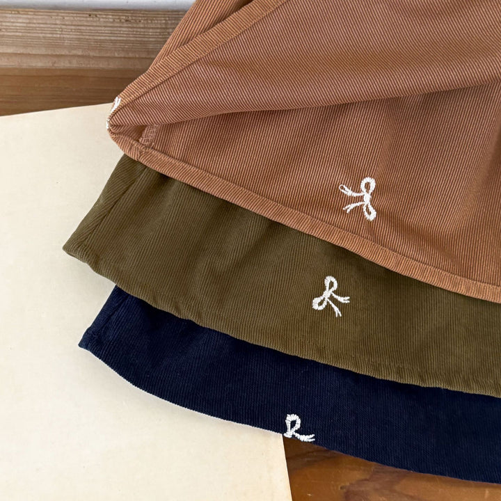 【73-120】リボンデザイン長袖ワンピース