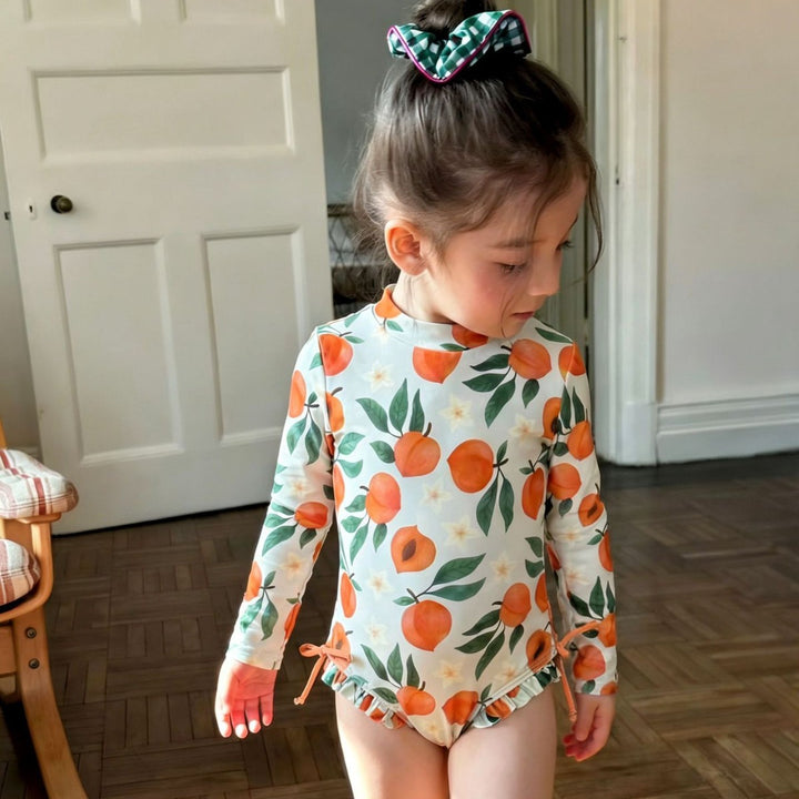 【6ヵ月-3歳】バックジップ＆フリルスイムウェア