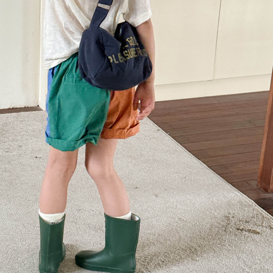 【80-130】ロゴデザインショートパンツ