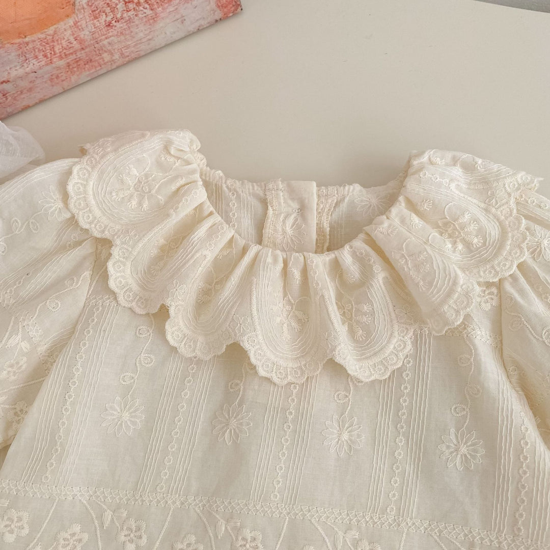 【73-120】ラッフルカラーレーストップス