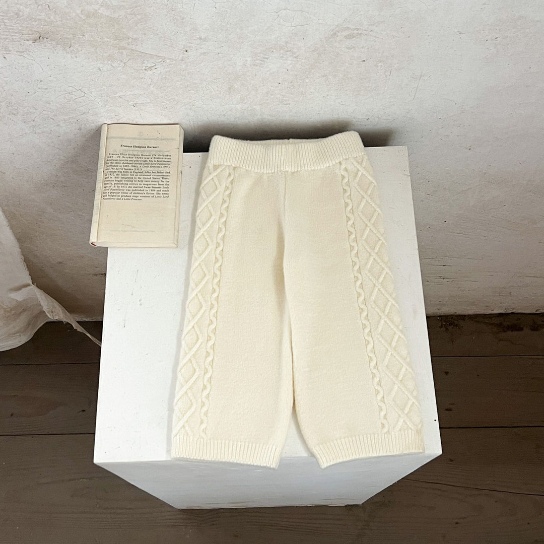 【73-110】アーガイル編みニットセットアップ