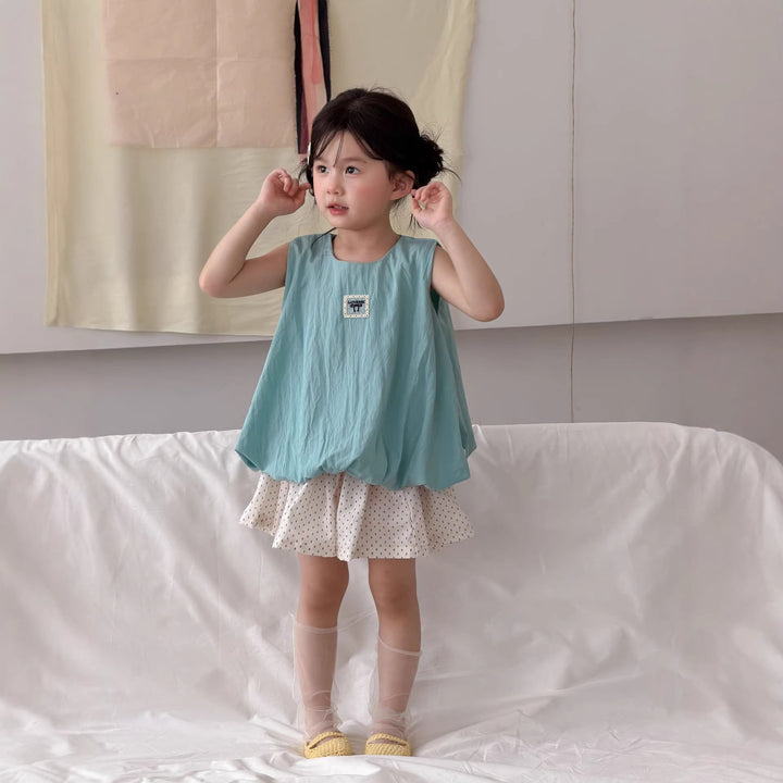 【90-140】裾バルーンノースリーブトップス