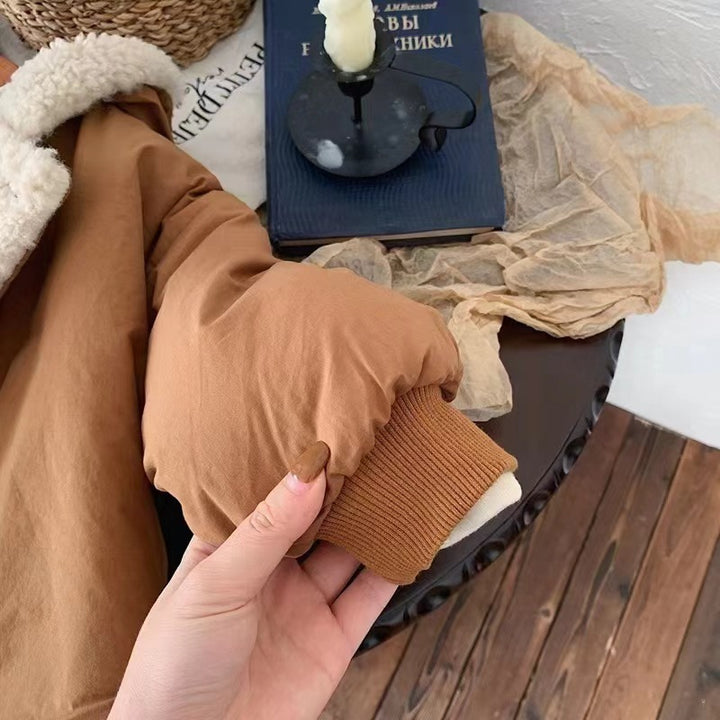 【73-100】フード付き裏ボアジャケット