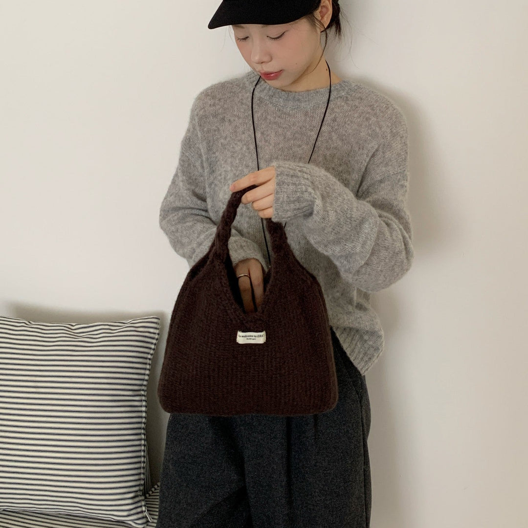 あったかニットバッグ